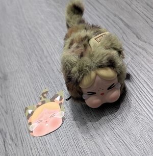 Pop Mart Cry Baby Wild But Cutie Camo Cutie Plush Charm Blind Box Collectible